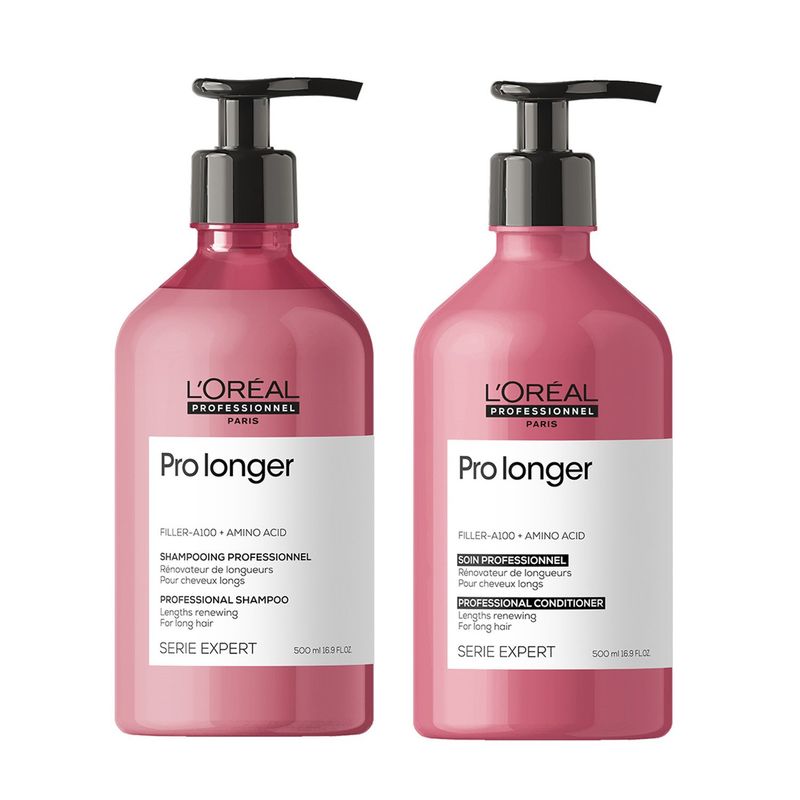 LOREAL PROFESSIONNEL - Set Capilar Potenciador de Largo Shampoo 500ml + Acondicionador 500ml L`Oreal Professionnel