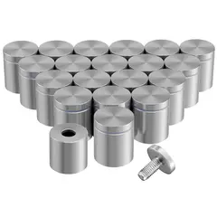 KUANGYE - Separador Distanciador De Vidrio 25x20mm Inox 20pcs
