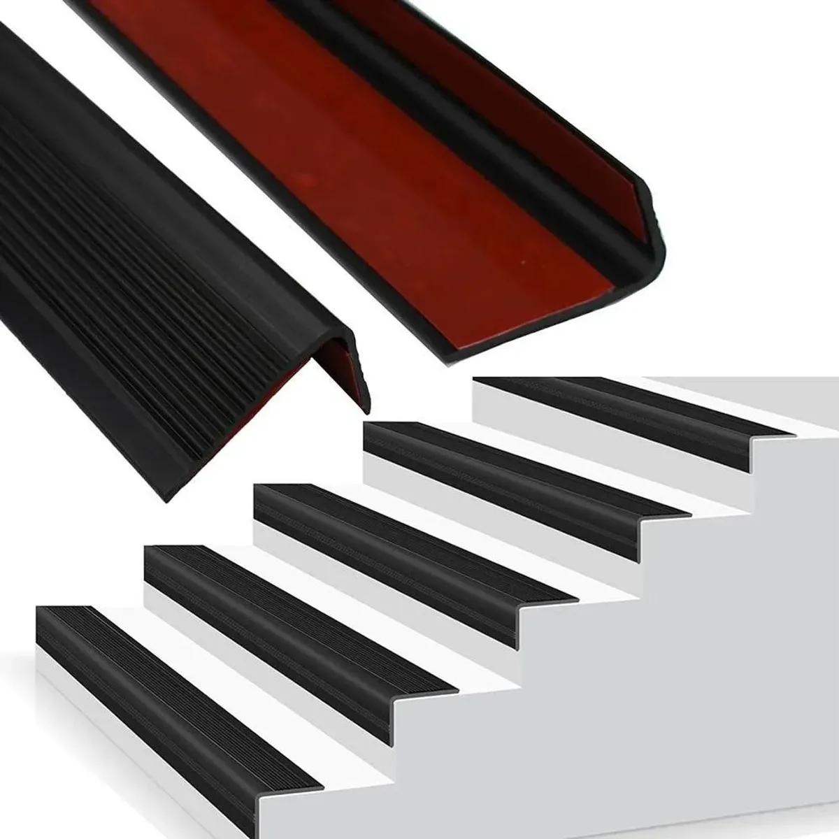 3mts Vinilo Antideslizante para Nariz de Escalera, Peldaño de Escalera Antideslizante Adhesivo Protector de Borde, marca TSKY CHILE SHOPPING - Foto Principal
