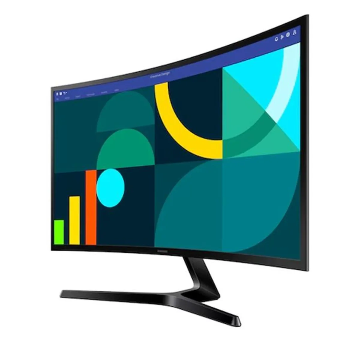 SAMSUNG - Monitor Samsung Essential S3 S36GD 24 Curvo FHD VA 100Hz 4ms