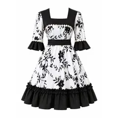 GENERICO - Vestido Huasa China Negro - Sol de Septiembre