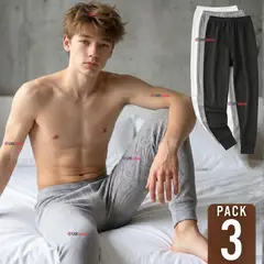 UTILISIMO - Pack 3 Calzoncillos Largo Algodón Calza Invierno Primera Capa Juvenil Hombre