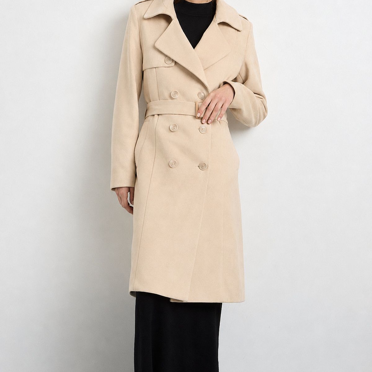 IO - Chaqueton Beige Mujer Io