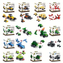 VATYERTY - 10 sets de vehículos transformables de plástico ABS para niños