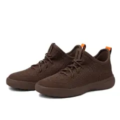 RENOX - Zapatilla Slip In Liviana Cómoda Versaknit Café