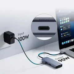 CUDY - Hub USB-C 6 en 1 adaptador multipuerto