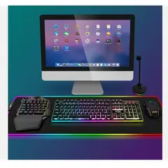 GENERICO - Mini Teclado One-handed Keyboard Gamer Con Luces Rgb