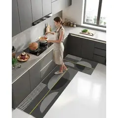 GENERICO - Set de Alfombras de Cocina Premium 3D 07