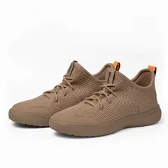 RENOX - Zapatilla Slip In Liviana Cómoda Versaknit Café Taupe
