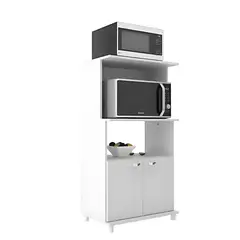 TODODESCUENTO - Mueble Para Microondas Blanco
