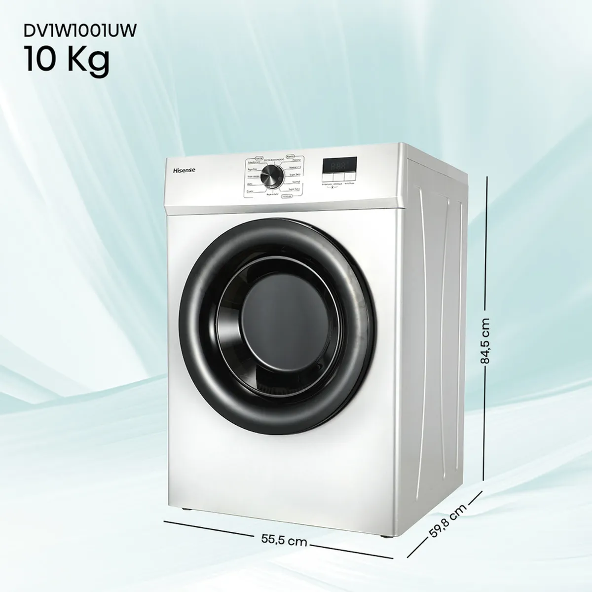 Secadora 10kg de ventilación DV1W1001UW, marca HISENSE - Foto 2