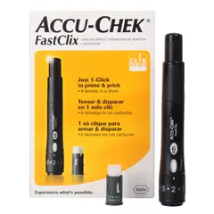 ACCU CHEK - Lancetero De Puncion Accu-chek® Fastclix + 6 Lancetas