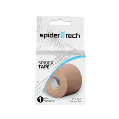 SPIDER TECH - Pack 4 Tape Beige Kinesiologico Spidertech® 5 Cm X 5 Mt