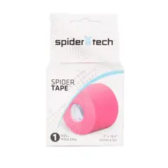 SPIDER TECH - Pack 4 Tape Rosado Kinesiologico Spidertech® 5 Cm X 5 Mt