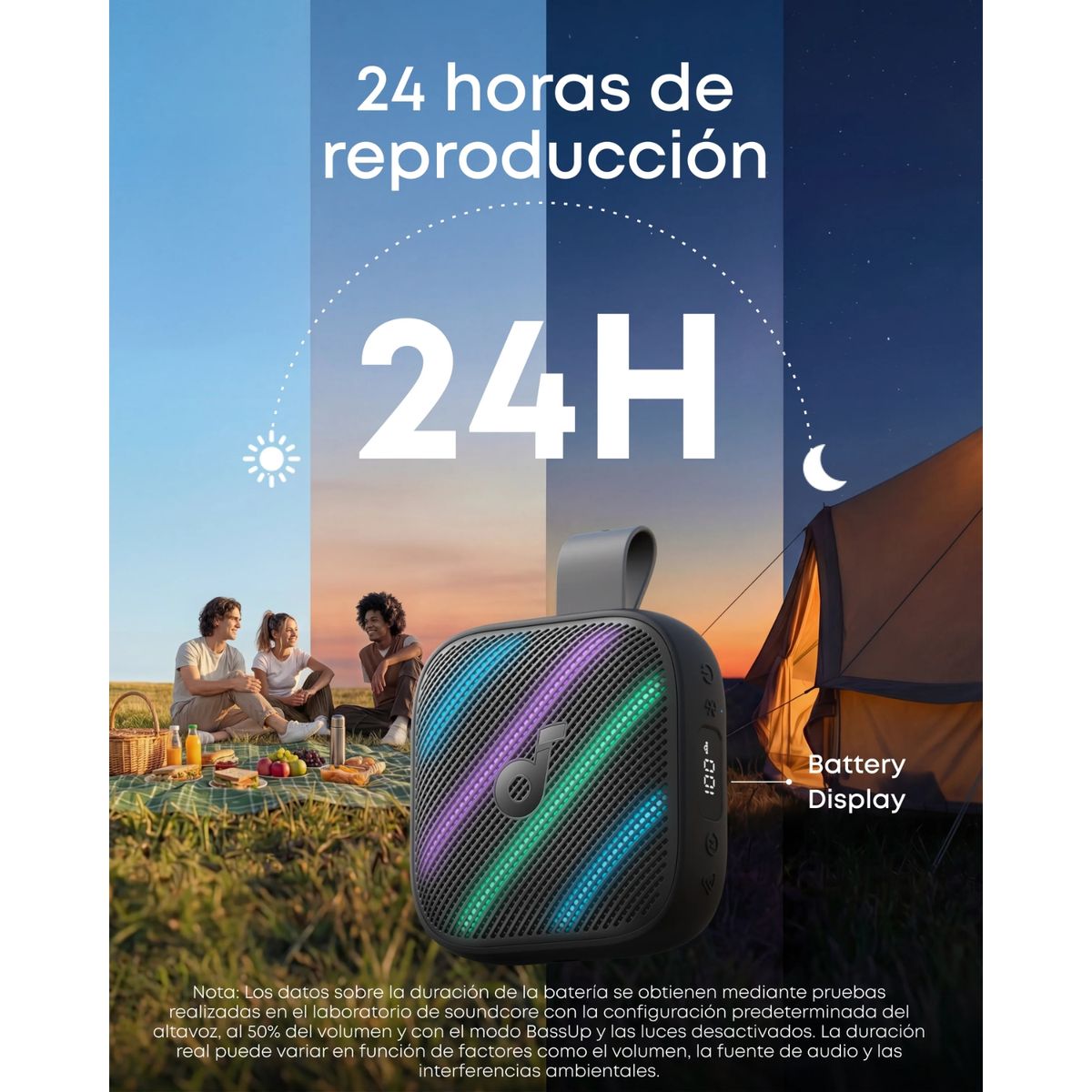 Parlante Bluetooth Boom Go 3i Soundcore, marca SOUNDCORE BY ANKER - Foto 2