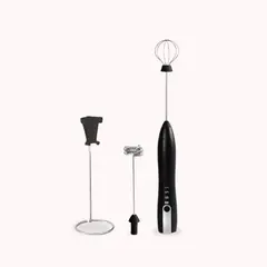 SANTU HOME & DECO - Batidor de Café Inalámbrico con Soporte