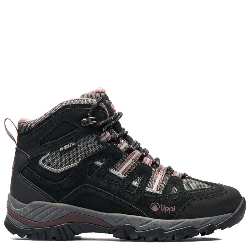 LIPPI - Puelo Cs Hi Zapatilla Outdoor y Trekking Mujer Impermeable Negro Lippi