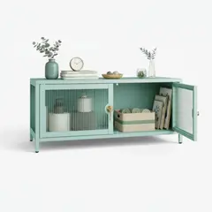 METANEK AMERICAN DESIGN - Mueble aparador vitrina 2 puertas linea mint - SC-DC-H001