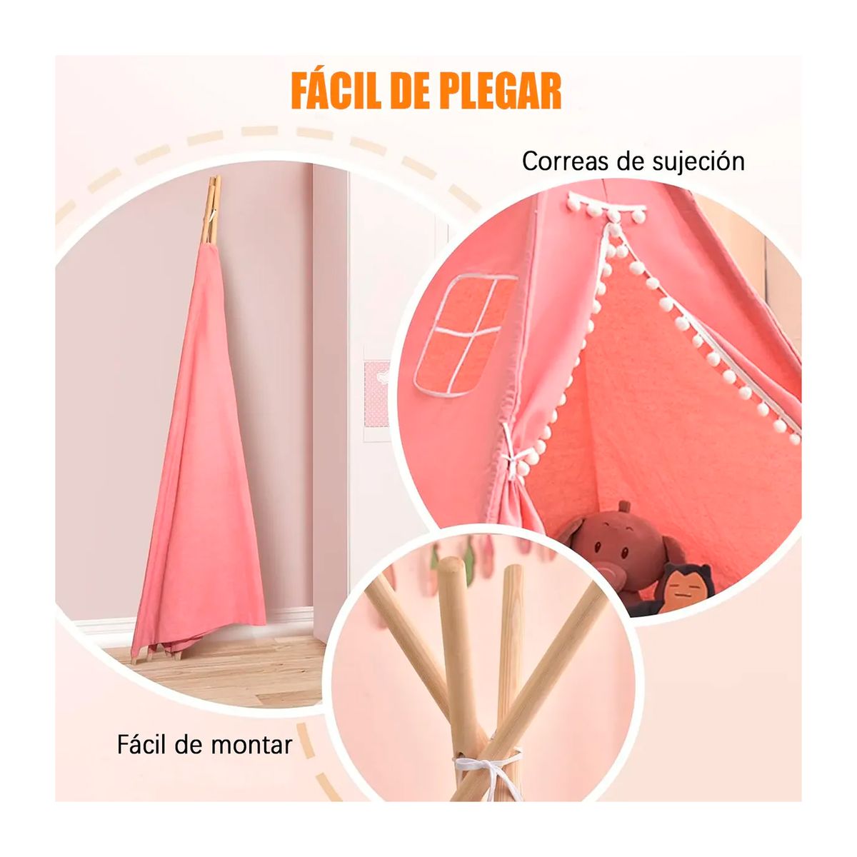 ESHOPANGIE - Carpa Tipi Infantil Casa De Juegos De Niños Decoracion