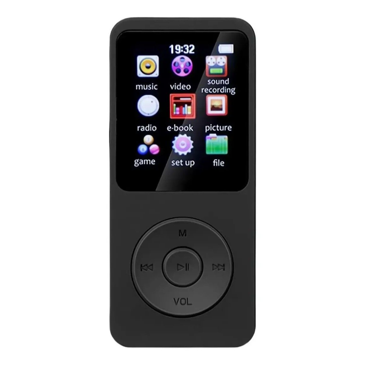 GENERICO - Reproductor Mp3 Mp4 Bluetooth Fm 5.0 Música Hifi Portátil Negro BELUG