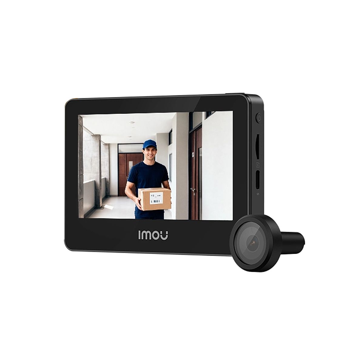 IMOU - Mirilla Wifi Imou Aov 3k Pantalla 4.3 Con Deteccion Humano