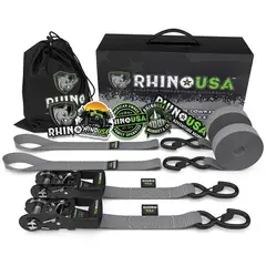 GENERICO - Correas de Amarre Heavy Duty Pack x 2 - 4 cm x 244 cm con Ratchet