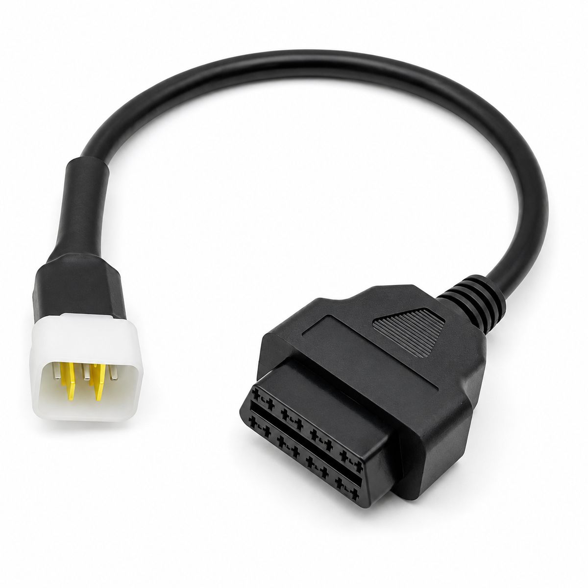 GENERICO - Adaptador OBD2 16 Pines a Delphi 6 Pines para Motocicletas Benelli