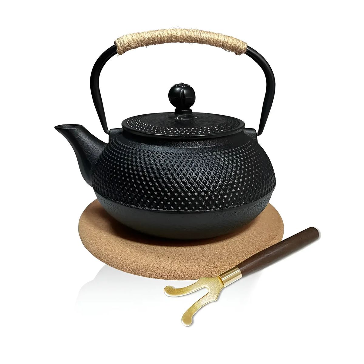 GENERICO - Tetera Hierro Fundido Japonesa Con Infusor Acero Teteras Té