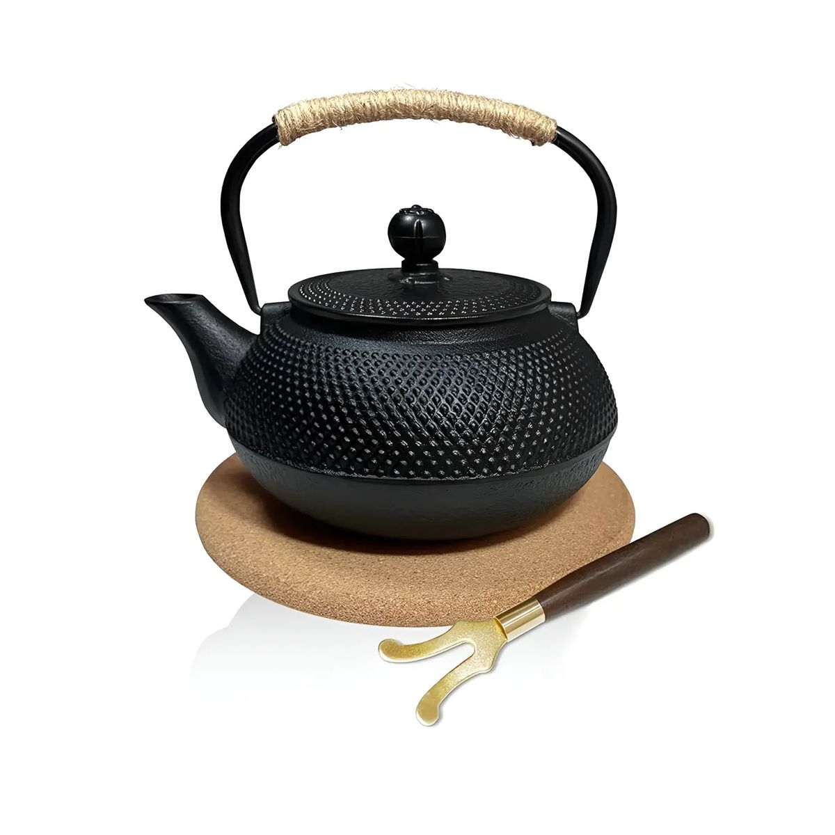 GENERICO - Tetera Hierro Fundido Japonesa Con Infusor Acero Teteras Té