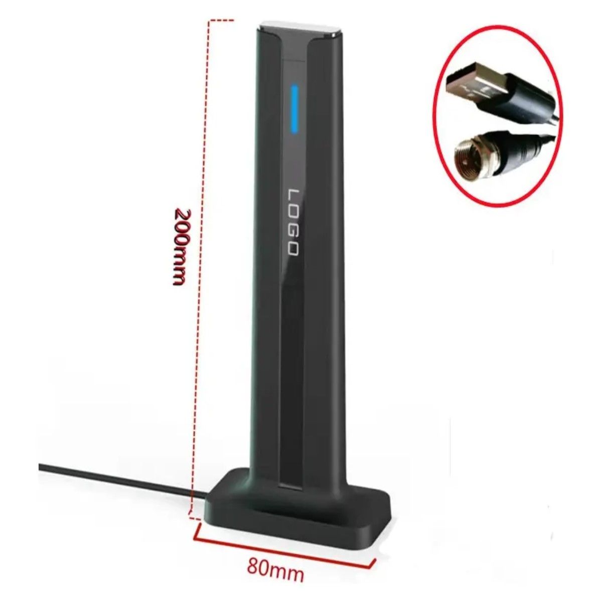 GENERICO - Antena Digital Para Tv. Recepcion De Canales En Hd BELUG