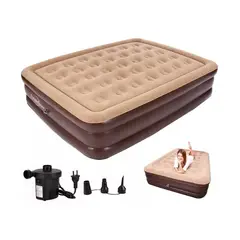 OFERTABKN - Cama Colchón Inflable 2 Plazas Con Bomba Eléctrica Camping