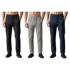 LOOK SHOP - Pack 3 Pantalón Buzo Hombre Algodón Jogger Deportivo 952