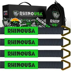 GENERICO - Extensores Heavy Duty Correas de Amarre Pack x 4 5 cm x 97 cm