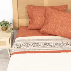 MASHINI - Juego de Sábanas 2 Plazas 144 Hilos Estampados Animal