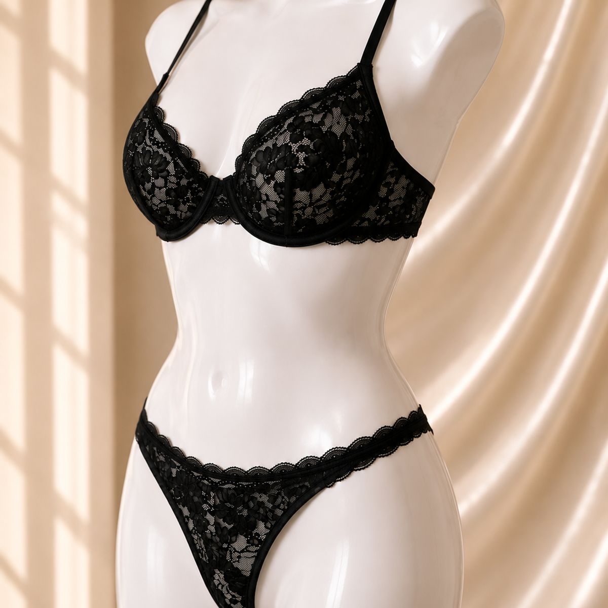 CAROLINE - Set Lencería Mujer 2 Piezas Elegante