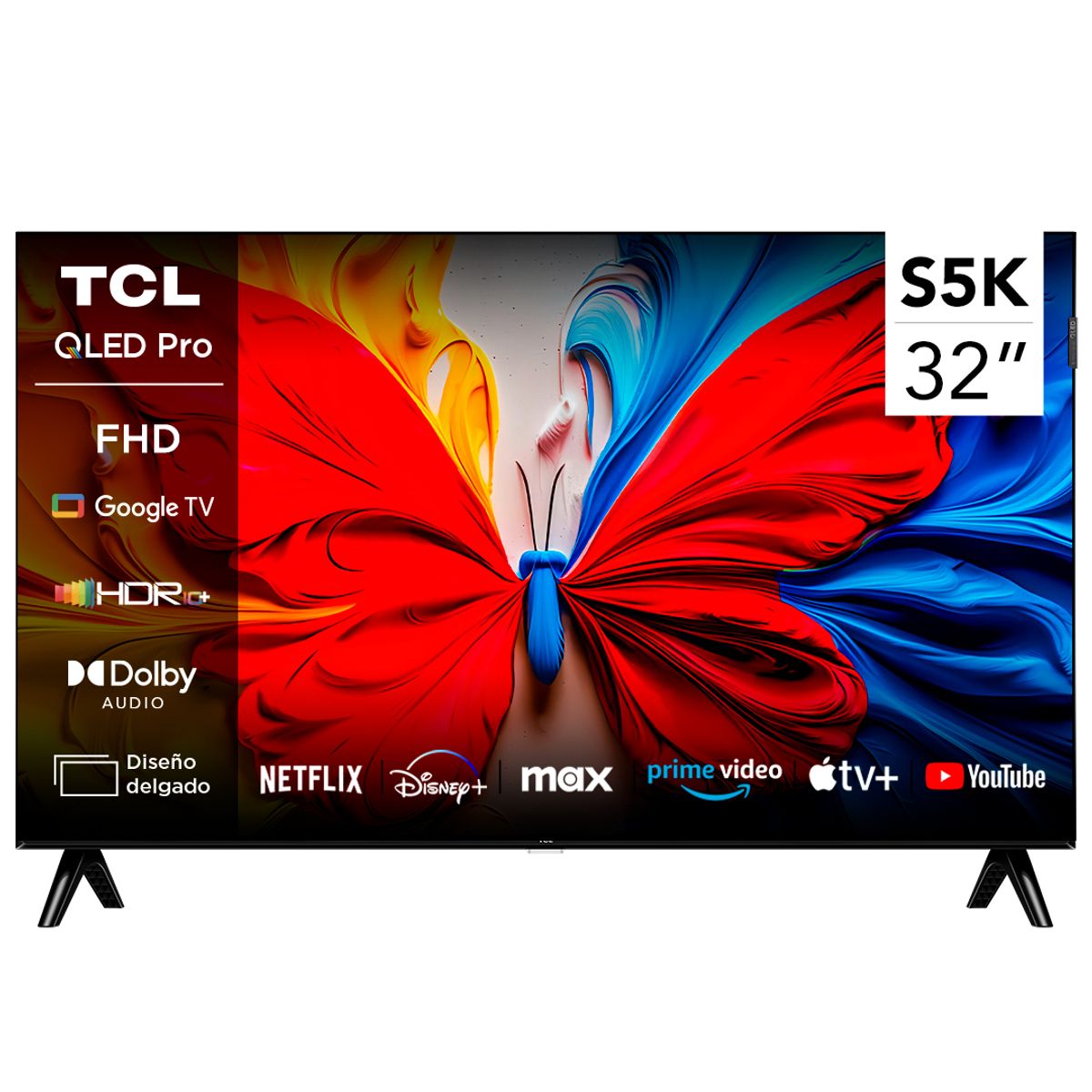 TCL - Smart TV 32" TCL FULL HD QLED 32S5K