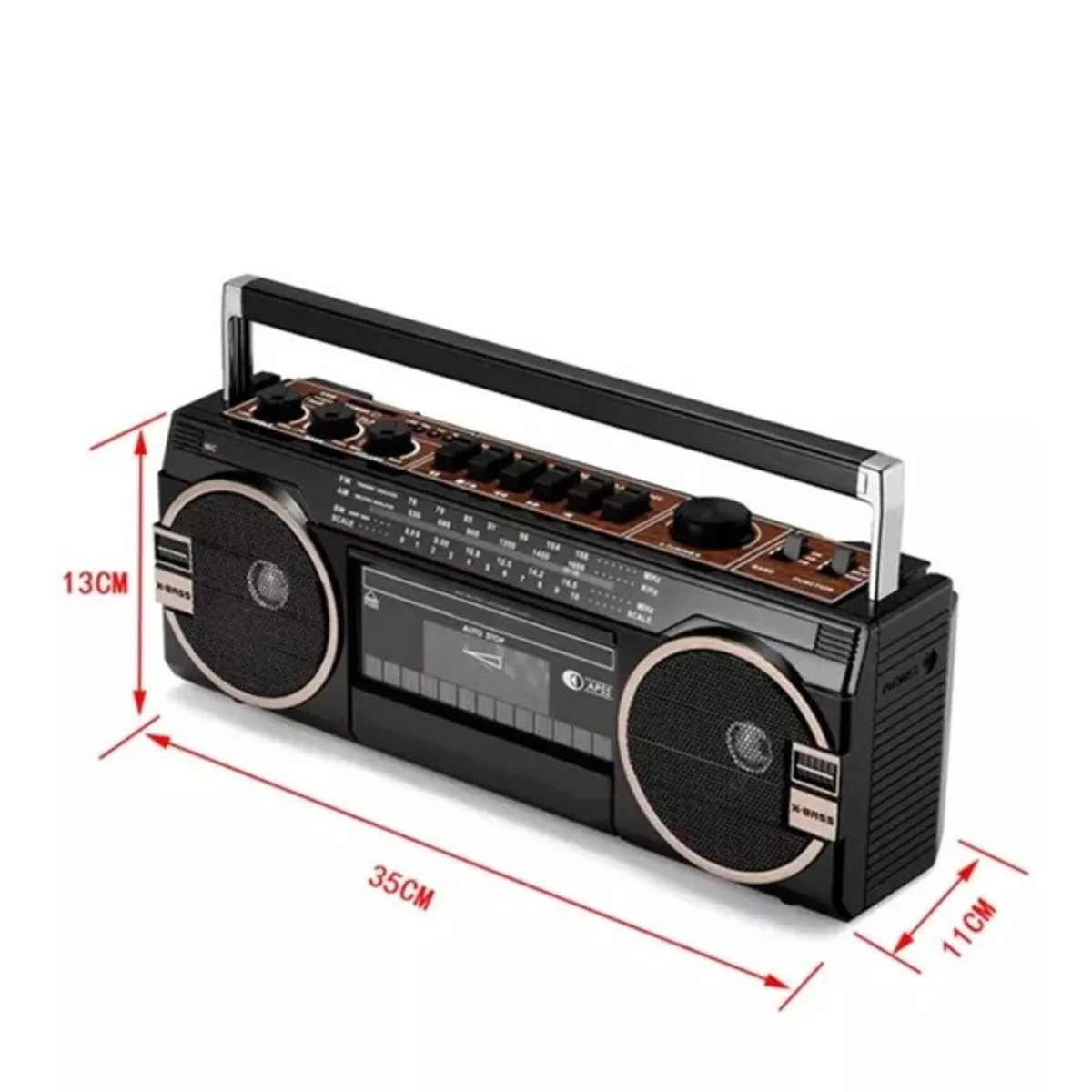 AUDIO PRO - RADIO RETRO CON CASSETTE BTUSBSD.AM FM SW