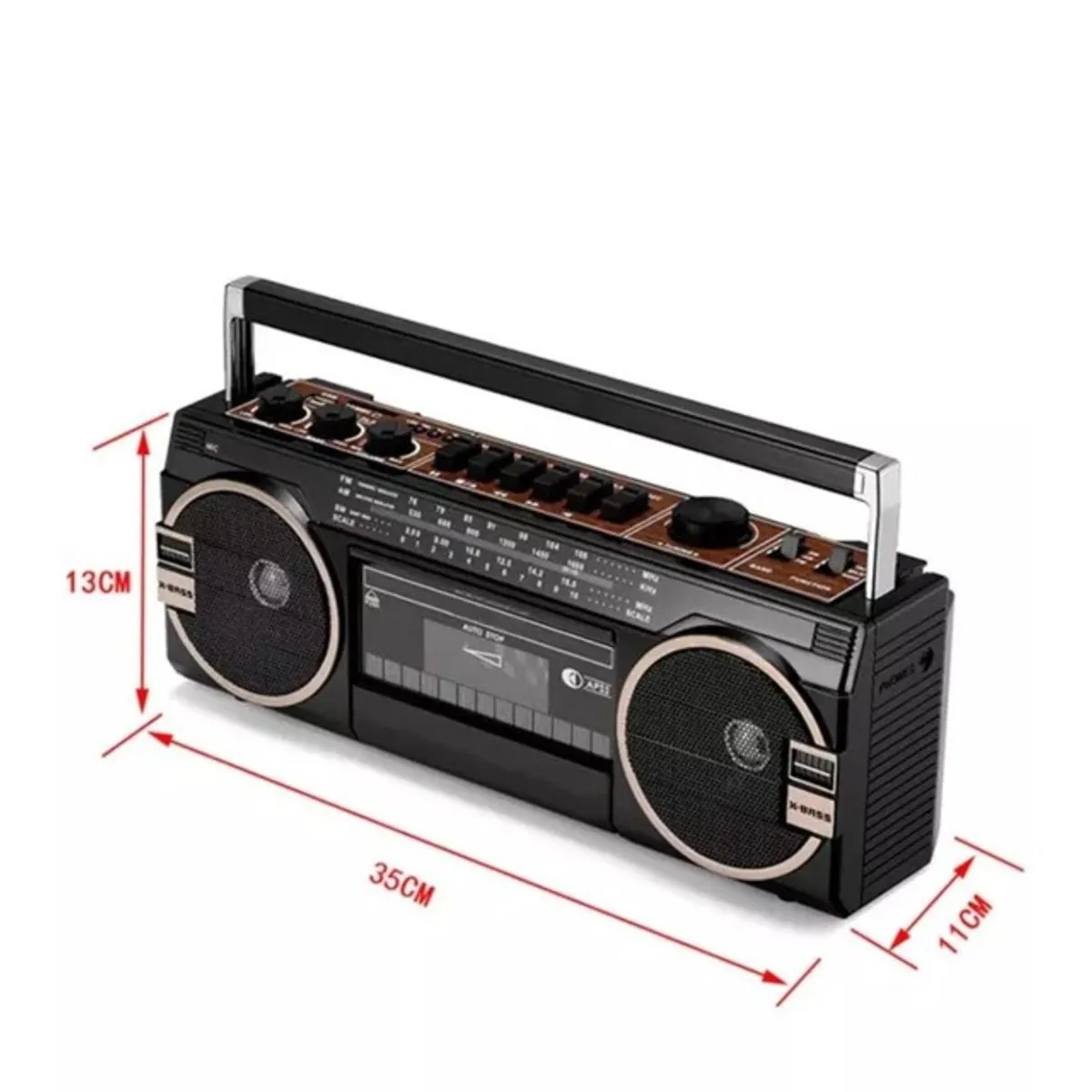 AUDIO PRO - RADIO RETRO CON CASSETTE BTUSBSD.AM FM SW