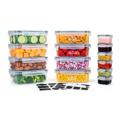 OFERTABKN - Set 14 Contenedores Hermeticos Taper Recipientes De Alimento