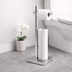 GENERICO - Soporte de Papel Higiénico con Pedestal y Organizador para Baño