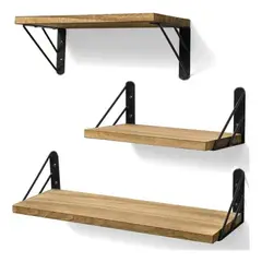 GENERICO - Estante Flotante de Madera Multipropósito para Baño
