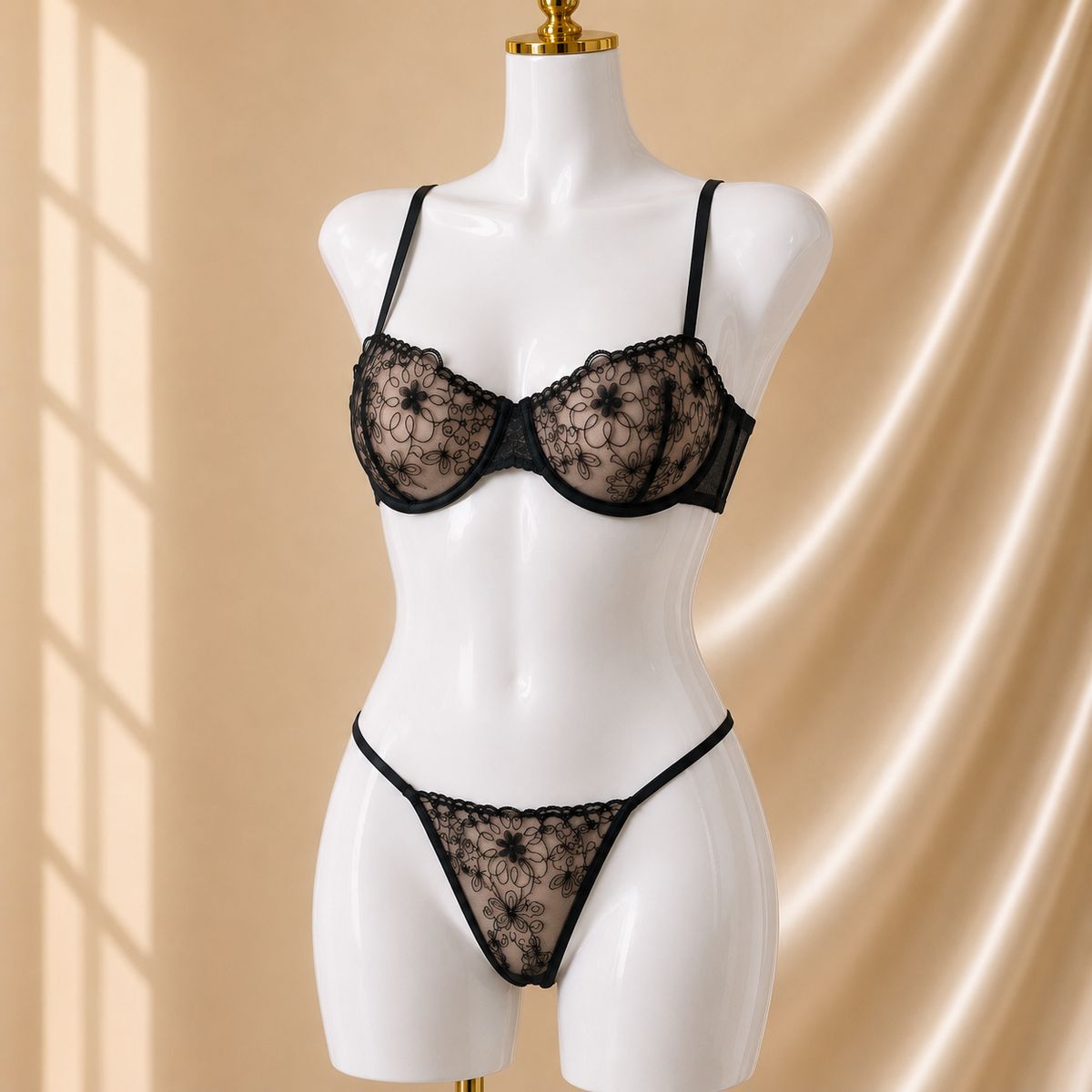 CAROLINE - Set Lencería Mujer 2 Piezas Elegante