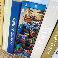 GENERICO - Puzzle 3D La Sirenita Iluminado Booknook