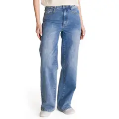CAT - Jeans Mujer High-Rise Straight Leg Azul vintage