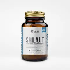 RICO - Shilajit Ri&Co 60 Cápsulas - Resina Natural Mineral - Suplemento Natural de Alta Calidad