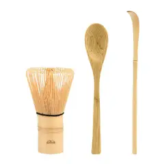 OFERTABKN - Juego De Té Matcha Japones Set Batidor Chasen Cucharas Bambu
