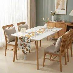 GENERICO - Camino De Mesa Con Diseño Bordado Medida 33x180cm Corredor Corredor De Mesa