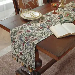 GENERICO - Camino De Mesa Bohemio Con Flecos Medida 30x180cm Corredor De Mesa