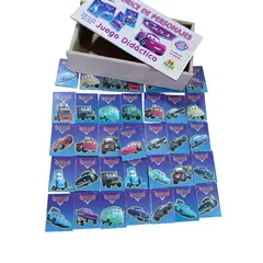 GENERICO - Juego Memorice De Cars Rayo Mcqueen Madera Infantil 36 Piezas
