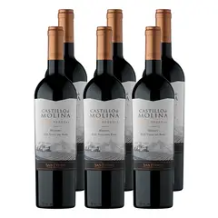 CASTILLO DE MOLINA - X6 Vino Gran reserva Merlot 750cc